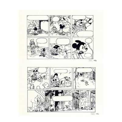 Mickey et les mille Pat par Thierry Martin, original paper n°40